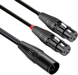 4 pin xlr to 3 pin xlr 4 pin xlr to dual 3 pin xlr 4 pin xlr male to 3 pin xlr female (to dual xlr female)