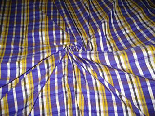 Soie Dupioni 112 cm au mètre, tissu soie multicolore pour patchwork et couture
