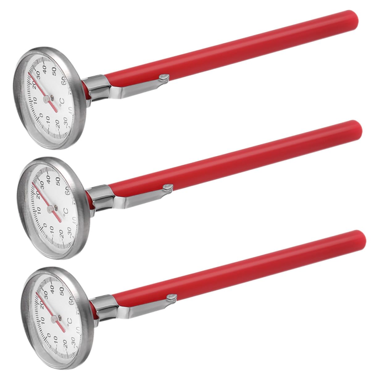 3pcs Mechanical Car Air Conditioning Thermometer Set, Small Dashboard Vehicle Thermometer for Automotive Ac System Temperature Monitoring and Interior Use