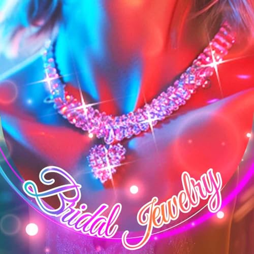 CLOACE Rhinestone Choker Necklace Heart Pendant Diamond Row Necklaces Sparkly Crystal Prom Chain Jewerly Accessories for Women3