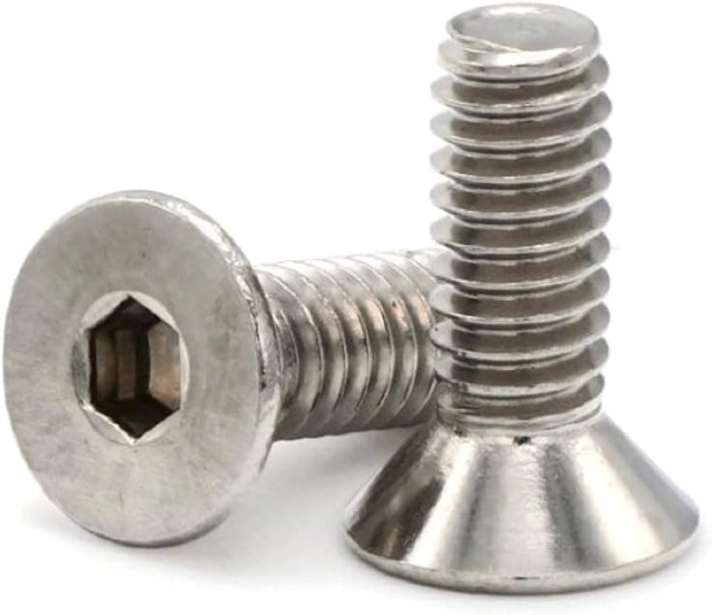 304 Stainless Steel Flat Head Socket Cap Screws 172 x 1/4
