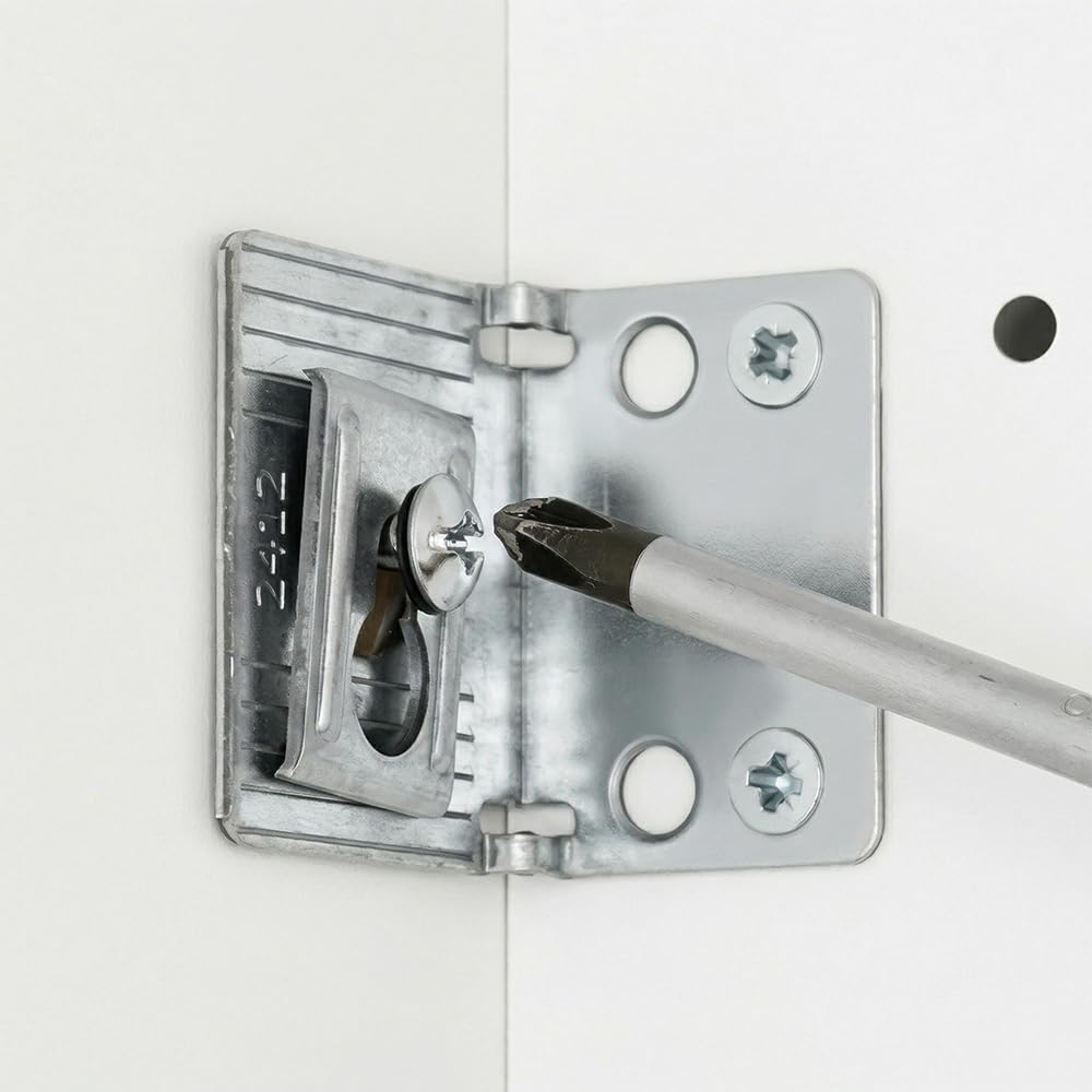 Wandhalterung weiß – kompatibel mit IKEA METOD und KALLAX – 4 Sets