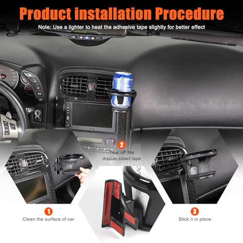 Portavasos para auto compatible con Chevy Corvette C6 2005-2013 miniatura 3