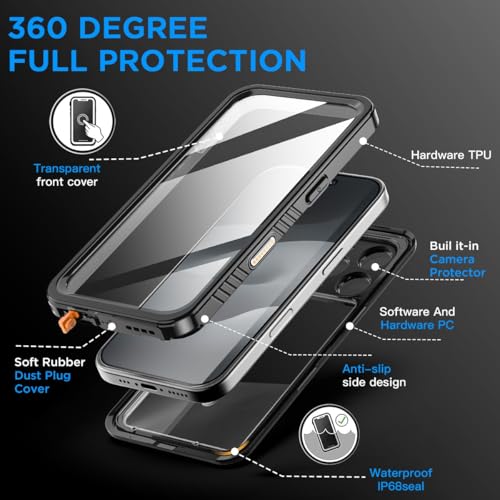 Écrin rigide pour iPhone 17 Pro Max en silicone noir de haute précision - 6