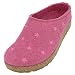 Produktbild HAFLINGER Grizzly Stelline Damen Herren Filzpantoffeln mit Gummisohle Sterne Rosa (Bonbon 206), Gr. 37