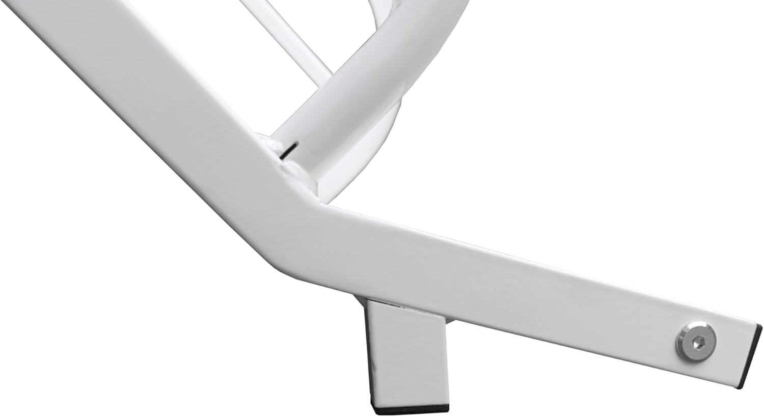 Close-up of slide base connection to the bunk bed frame