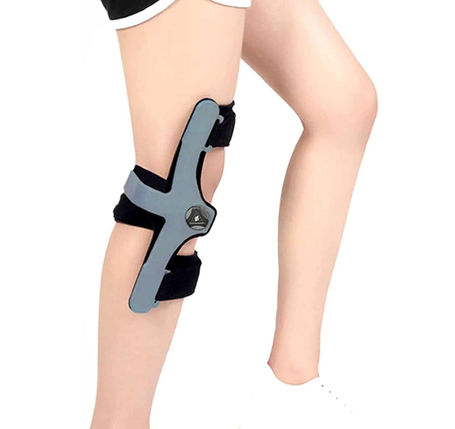 1 szt. Regulowany stabilizator kolana na przeprost – oddychające wsparcie dla ACL, PCL i powrotu do zdrowia po chorobie zwyrodnieniowej stawów(Right,Large)