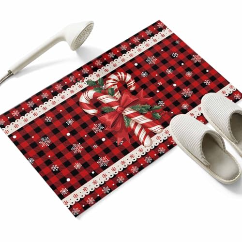 LEO BON ���փ}�b�g �h�A�}�b�g �J�[�y�b�g �g�C�� ���� ���ӂ� �����` ���� �z�� �􂦂� �L�b�`�� �k���� ������� �K�i ����~�ߕt �R�� �h�L �h�� �L�����f�B�[�� �N���X�}�X �`�F�b�N�� 50×80cm