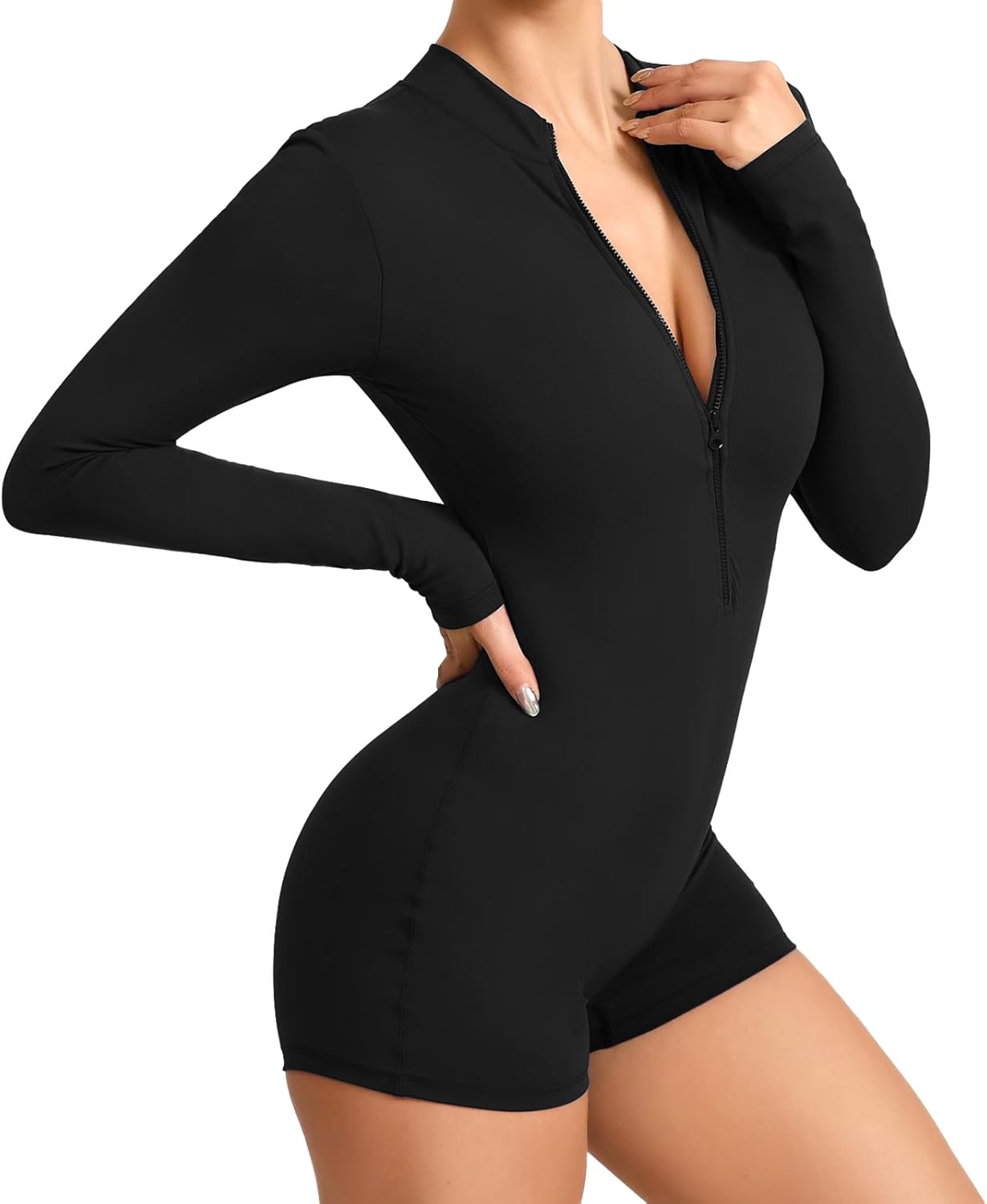 JBT Women Workout Jumpsuit One Piece Zip Up Rompers Botswana Ubuy