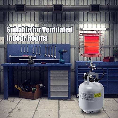 COSTWAY-360-Degrees-Propane-Tank-Top-Heater-35000-42000-BTU-Portable-Propane-Heater-with-Safety-Shut-off-and-Tip-over-Switch-CSA-Certification-for-Outdoor-Camping-Propane-Cylinder-not-Included