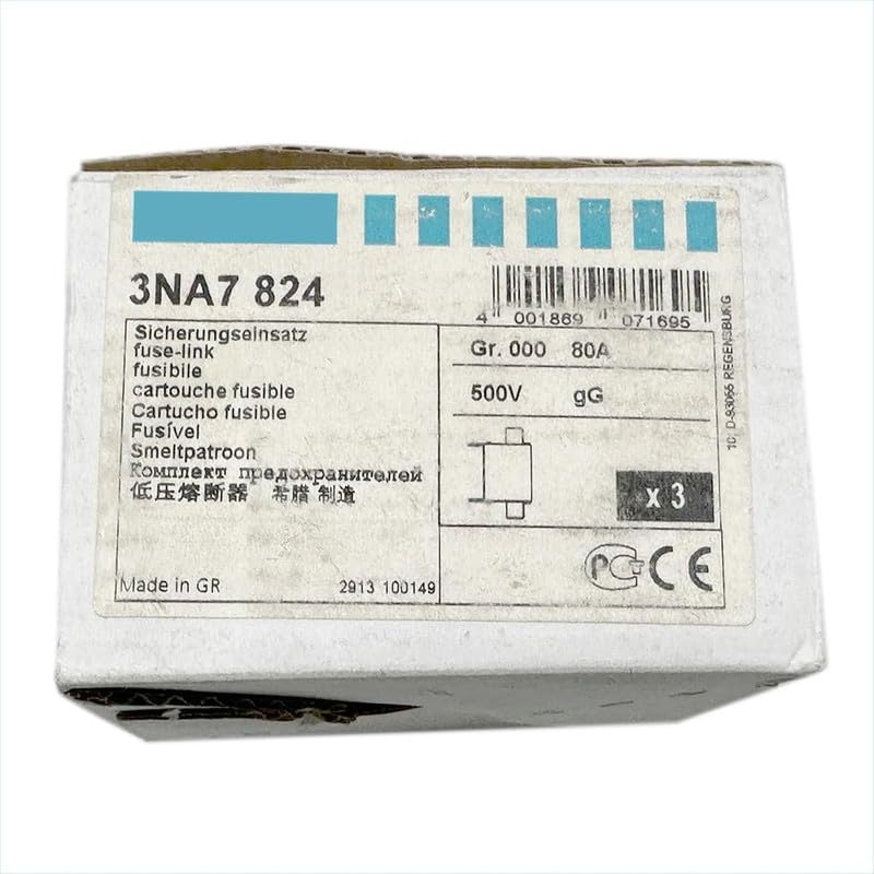 Cartouche fusible industrielle 3NA7824 calibre 80A NH000 boîte d'origine