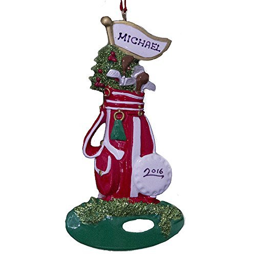 Personalized Golfer Playing Golf Christmas Ornament 2021