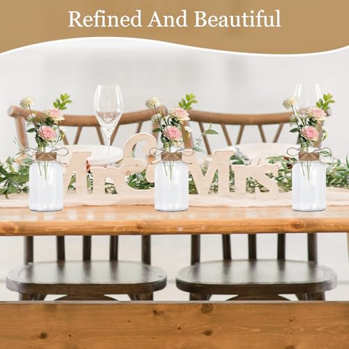 Jarrones de cristal decorativos para centros de mesa de bodas y mesas de café en el hogar 7