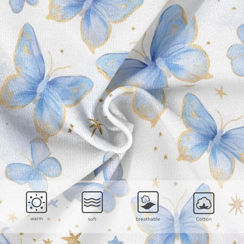 Wusikd Butterflies Girls' Underwear Cotton Stars Girls Briefs Soft Toddler Underwear 2T3