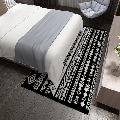 Tapis lavable et antidérapant style boho tribal pour la chambre