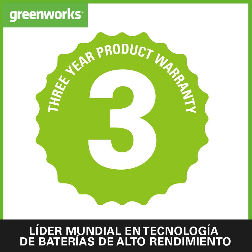Greenworks 48V (24V x 2) Motosierra a Batería, Motor sin Escobillas, Barra 14-Pulgada (35 cm), Velocidad de Cadena 20m/s, 3,7kg, Autoengrasado,SIN 2 Baterías 24V y Cargador, GD24X2CS36