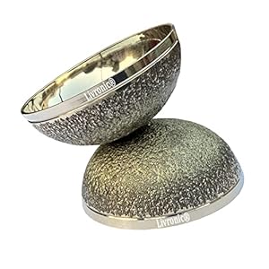 Livronic Bronze Kansa Natural Vatki Cup Ayurvedic Detox Foot Massager Relaxation and Deep Cleaning Ancient Indian Technique