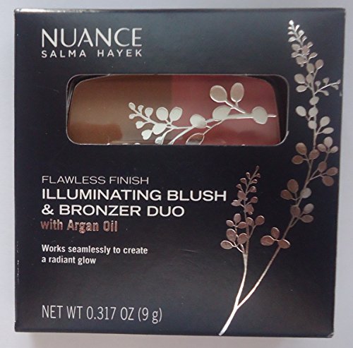 Nuance Salma Hayek Flawless Finish Illuminating Blush & Bronzer Duo with Argan Oil #555 Coral Glow