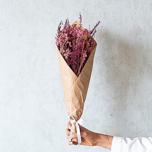 Image of Pink Confetti Bunch Flower Bouqet | Eco-Friendly Flowers for Home, Office, Bedroom, Table Decoration | Dried Flower Boquet