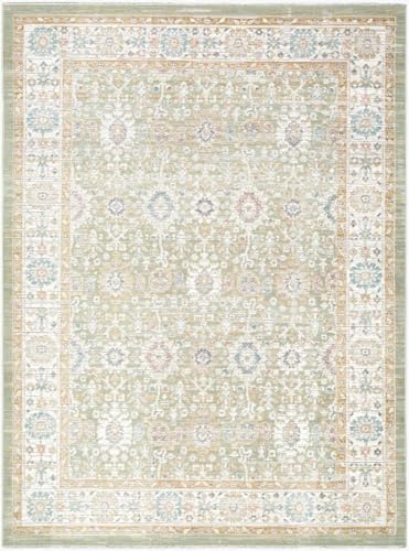 Hauteloom Ellington Machine Washable Area Rug - Floral...