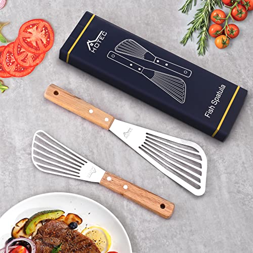 Hotec Stainless Steel Thin Slotted Fish Turner Spatula thumb #6