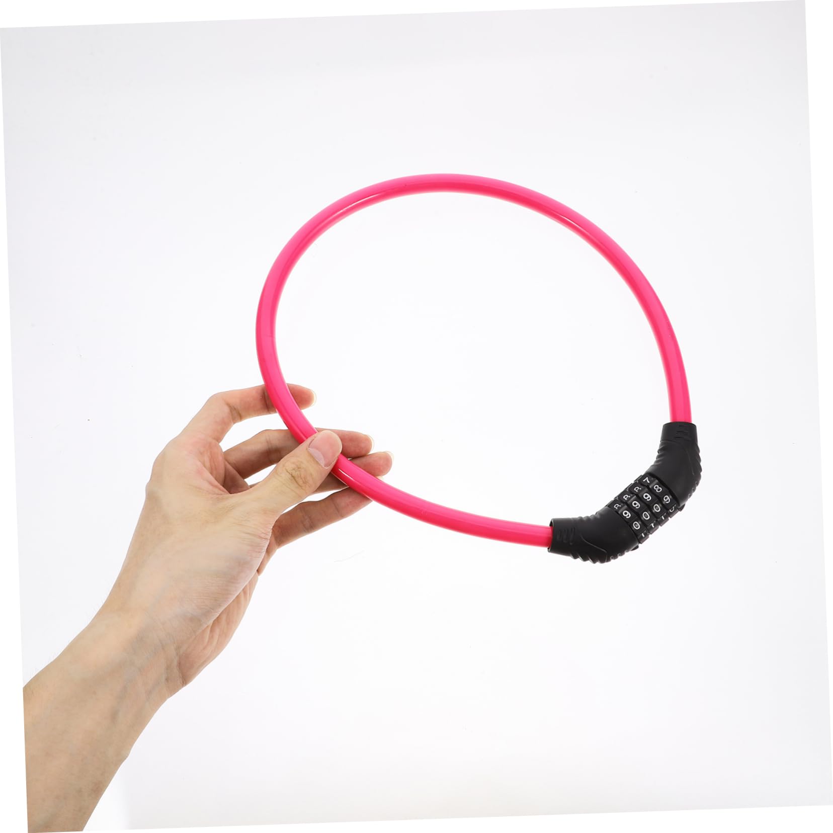 HANABASS Bloqueo de contraseña Bloqueo antirrobo Cable para candados de Bicicleta candado de Bicicleta con Llaves Cerradura de Cadena Resistente candado de Ciclismo antirrobo Acero