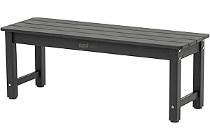 Weatherproof Backless Bench for Outdoor Serenity