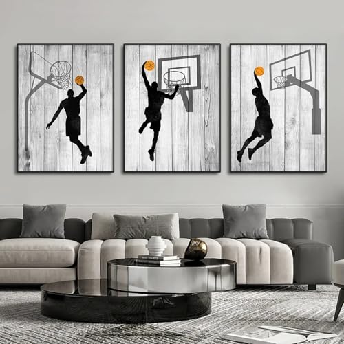 Impression sur toile basket abstrait deco salon 60x80 - 3