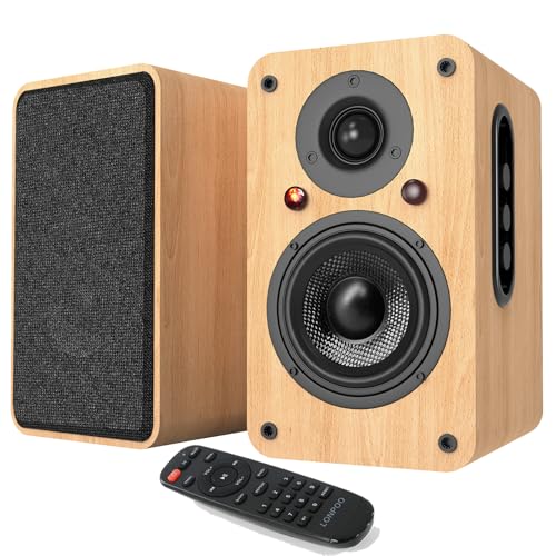 LONPOO LP-42X Attivi Diffusori da scaffale 100W RMS, connettività HDMI ARC, Ottica, Coassiale,...