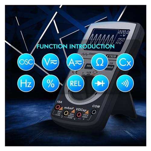 Oscilloscope numérique 2 en 1 avec multimètre LCD et testeur - 4