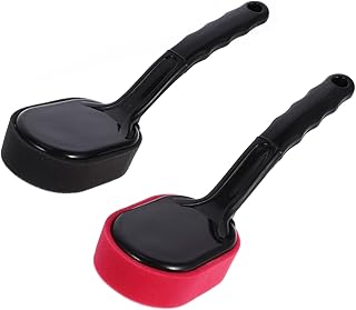 ERINGOGO 2 Peças Escova De Depilação Escova De Limpeza De Roda De Carro Almofada De Polimento De Veículo Escova De Lavagem Automática Almofadas Aplicadoras De Carro Polimento Automático