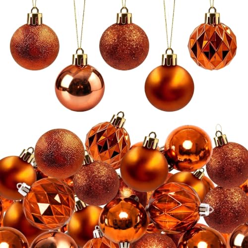 HipTree 30ct 1.57 Inch Copper Mini Ornaments Fall...