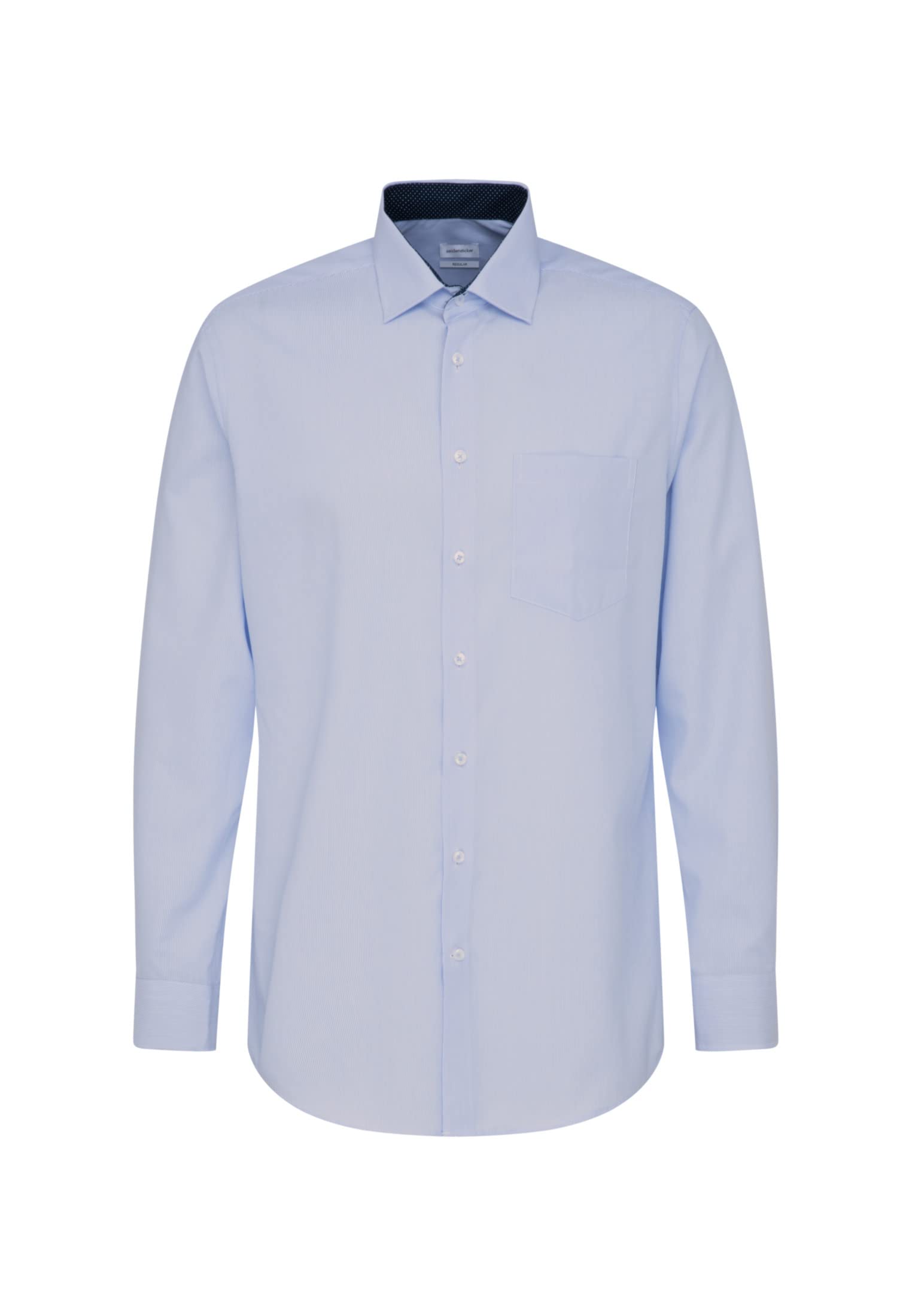 Seidensticker Men's Business Shirt, Regular Fit, Non-Iron, Kent Collar, Long Sleeve, 100% Cotton