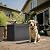 DRATO 100 Gallon Large Deck Box, Outdoor Storage Box for Patio Furniture, Patio Cushions, Gardening Tools, Pool Supplies,660lbs Weight Capacity,Waterproof Resin Storage Boxes (Black)…