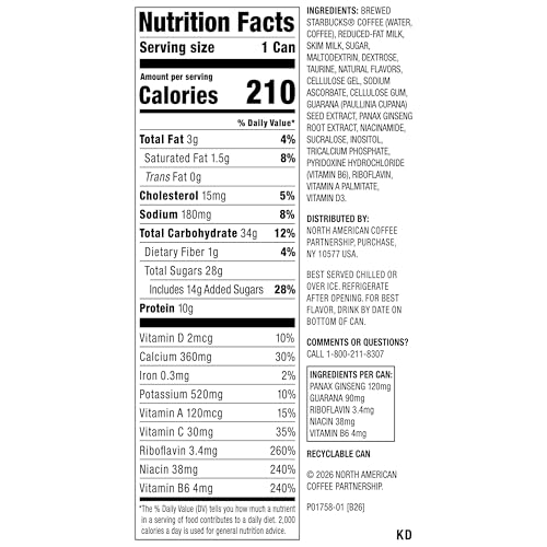 Image of Starbucks Doubleshot Energy Drink, Pumpkin Spice, 15 fl oz Cans (12 Pack) | Iced Coffee, Coffee Energy Drink, Made with Ginseng, Guarana, Riboflavin, Niacin, and B6