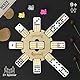 Mexican Train Domino-Set mit Holzmittelstück, Domino-Brettspiele – Doppel-12 Domino-Set für Familienspieleabende für Erwachsene und Kinder ab 8 Jahren