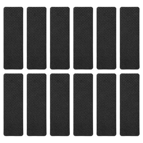 Ymapinc Lot de 12 patins en caoutchouc antidérapants pour meubles pour empêcher les meubles de glisser pour les sols, fauteuils inclinables, canapés et chaises