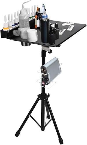Estación de trabajo portátil, bandeja de instrumentos ajustable en altura, estación de mesa de escritorio desmontable para suministros y equipos