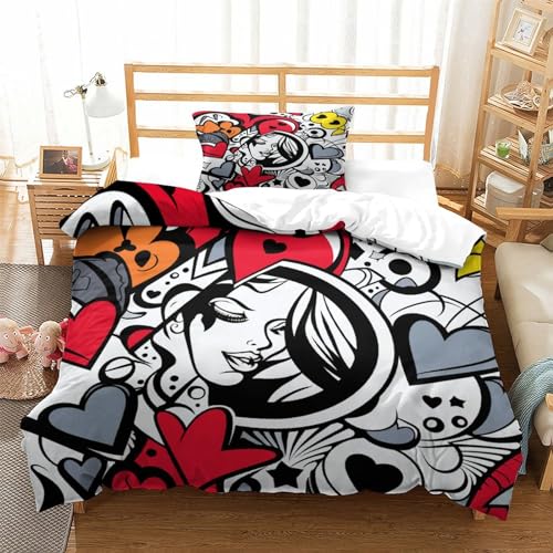 Housse de couette fermée par éclair 135x200 pour lit simple