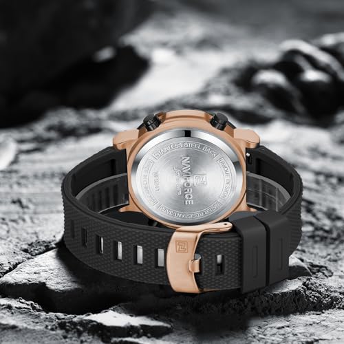Image of NAVIFORCE NF9241T Dominant Multifunctional Silicone Strap Sport Digital Watch