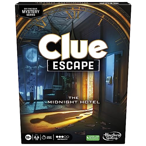 Clue Escape The Midnight Hotel Board Game, Clue Escape Room Game, 1