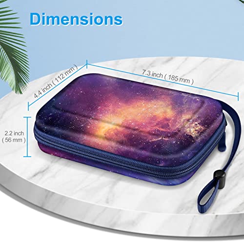 Image of Fintie Carrying Case for Nintendo New 2DS XL LL /New 3DS / 2DS / 3DS XL LL, Protective Hard Shell Portable Travel Cover Pouch with Game Card Slots & Inner Pocket, Galaxy