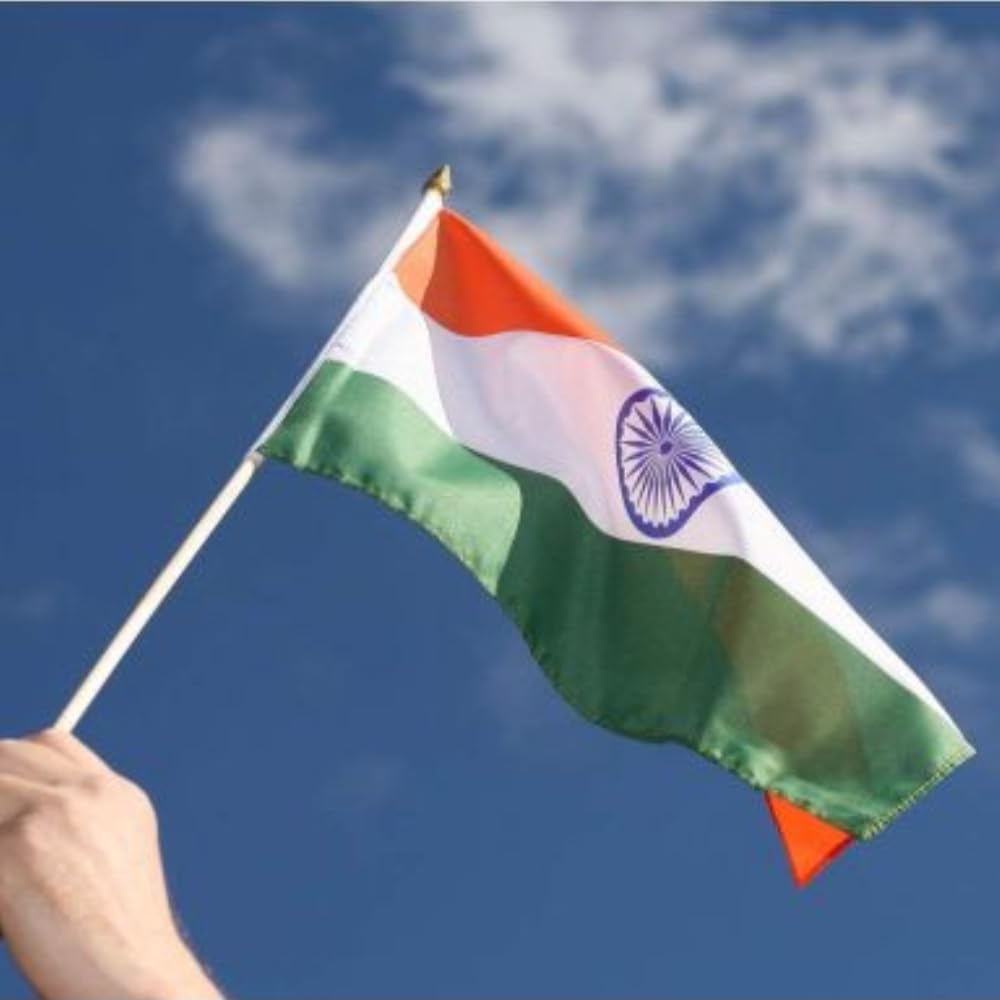 The Flag Company Indian Flag - 4Inch X 6Inch | Indian Hand Flag (B0D47HQ26K) Amazon Price History, Amazon Price Tracker