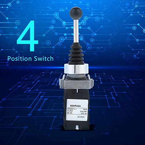 4 Position Joystick Switch, Joystick Controllers Spring Return Switch Joy Stick Control Replacement Black - Image 5