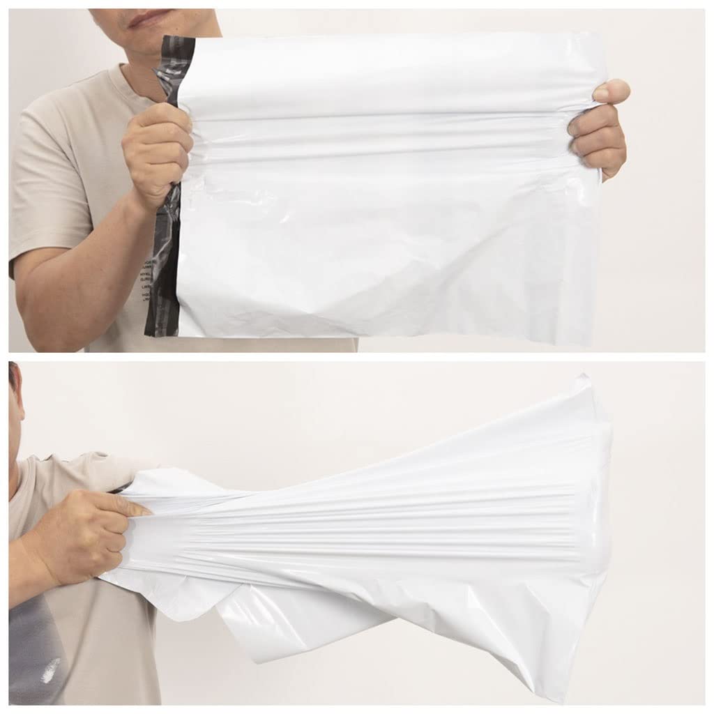 Torby wysyłkowe 100 szt., torby do przechowywania, białe torby kurierskie, torby pocztowe, samoprzylepne, plastikowe, kopertowe, opakowania(17X30)