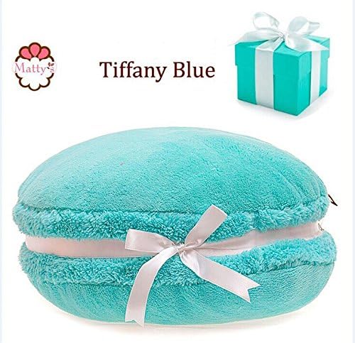 Amazon Co Jp ティファニーブルーフランスマカロンマカロンクッキー形状枕ラウンドクッションホーム飾るソファの装飾のギフト15 X6 Tiffany Blue ホーム キッチン