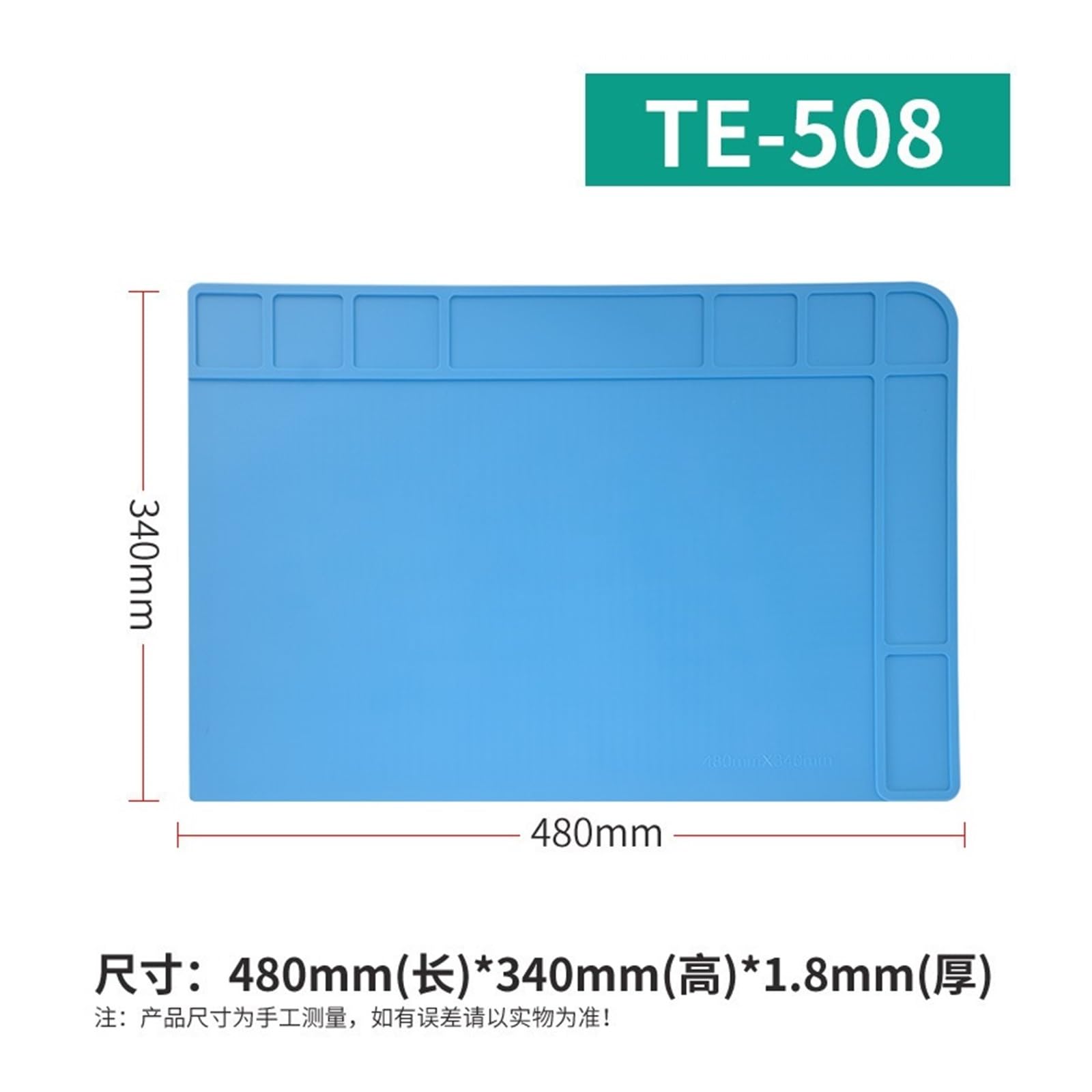 tappeti da lavoro per saldatura Tampone isolante for riparazione magnetico TE-508 in silicone for banco da lavoro for riparazione attrezzature