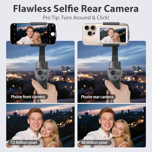 Image of Magnetic Phone Vlog Selfie Monitor Screen, Back Camera Monitor for iPhone, Using Phone Rear Camera for Selfie Vlog Live Stream TikTok, Support 4K 60fps Wired Recording, for iPhone & Android