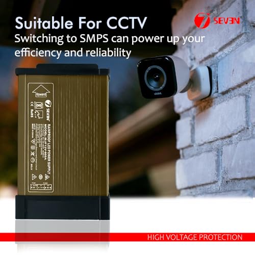 7SEVEN® SMPS 12v Power Supply 50amp 600w Weather Proof Rainproof Suitable for LeD Signage, Strip Light, Decorate Lite, Surveillance CCTV Camera &... - Image 2