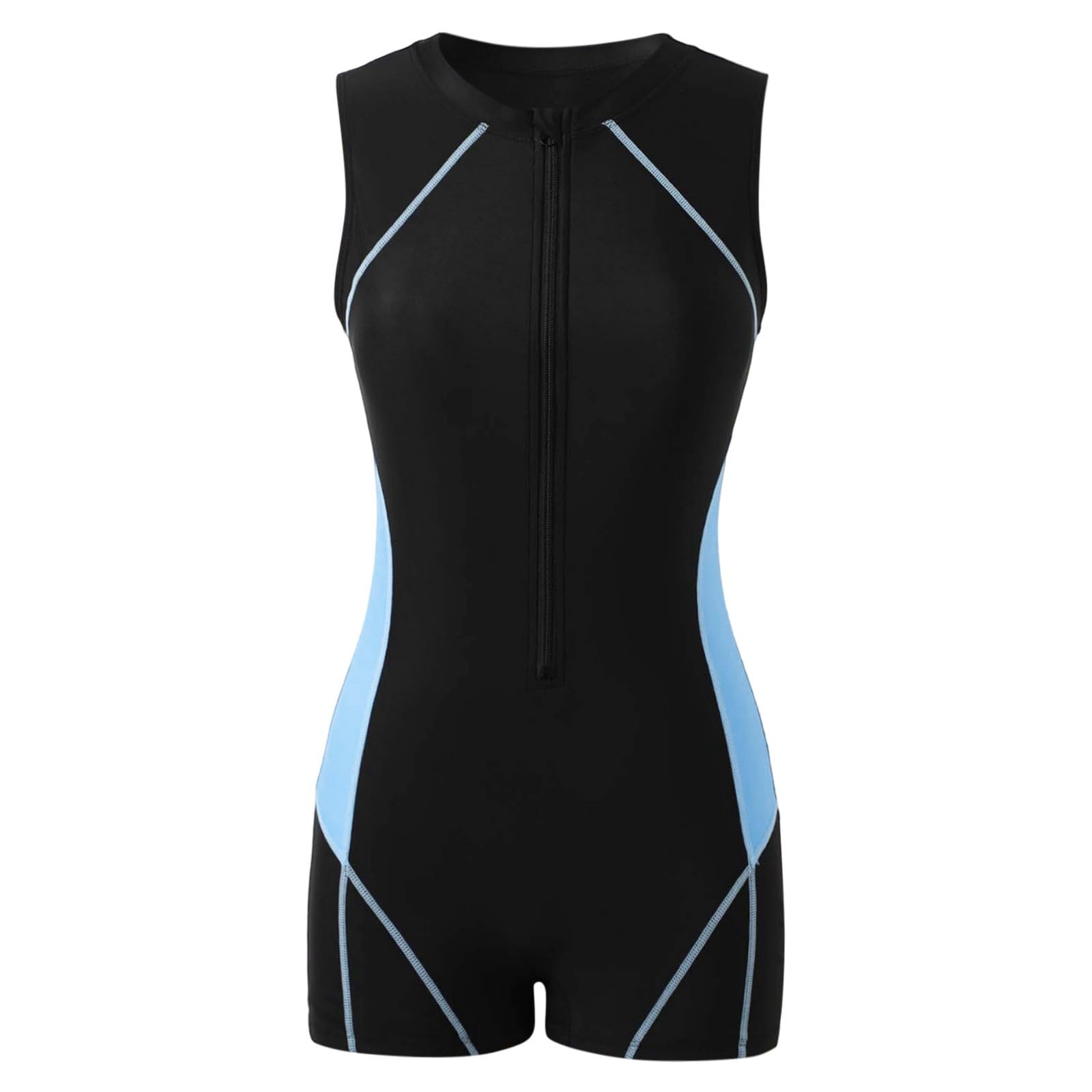Neopren Badeanzug Damen Ärmellos Schwimmanzug Einteilig Wetsuit Stretch Neopren Badeanzug Schnell Neoprenanzug Outdoor Tauchanzug Sport Bademode Für Tauchen Surfen Schwimmen